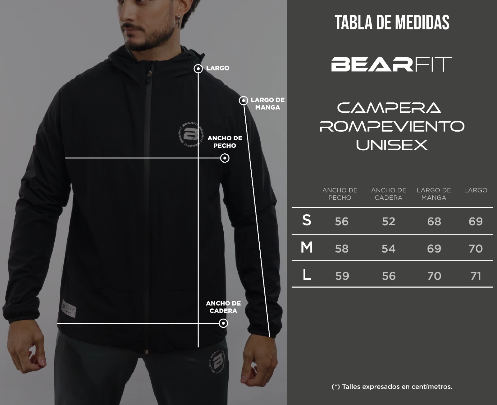 Campera Rompeviento Unisex - Imagen 11